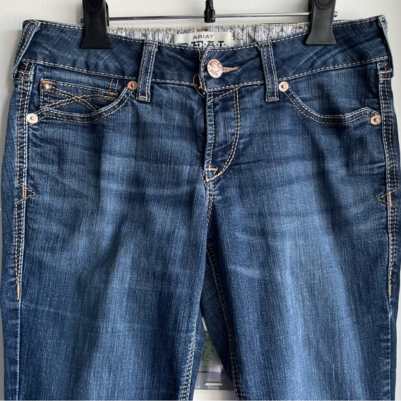 ARIAT R.E.A.L. Mid Rise Arrow Fit Jocelyn Boot Cut Jeans, Nashville - Picture 5 of 14